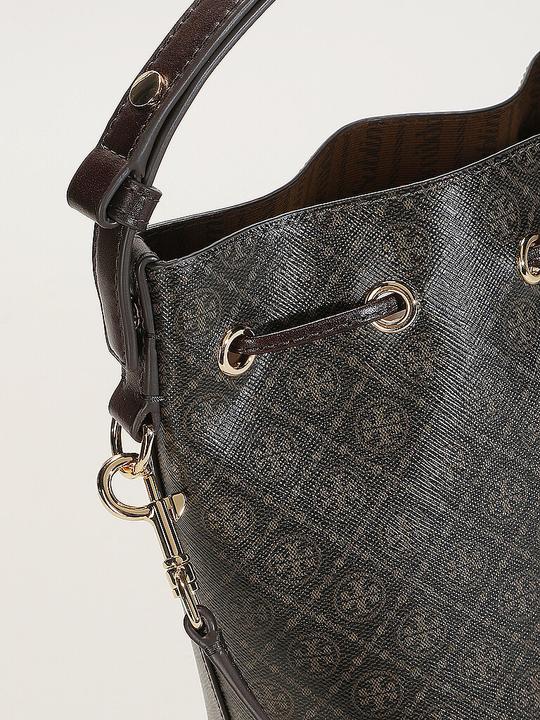 Actual product image Tory Burch monogram printed cotton bucket bag