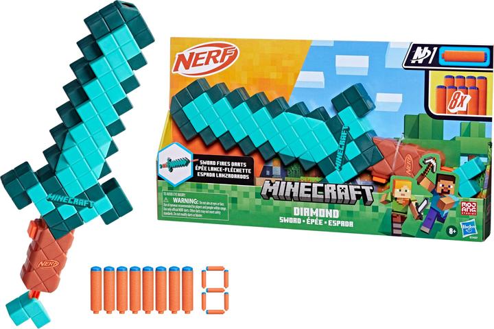 Actual product image Nerf HAS NER MINECRAFT blaster Diamond Sword