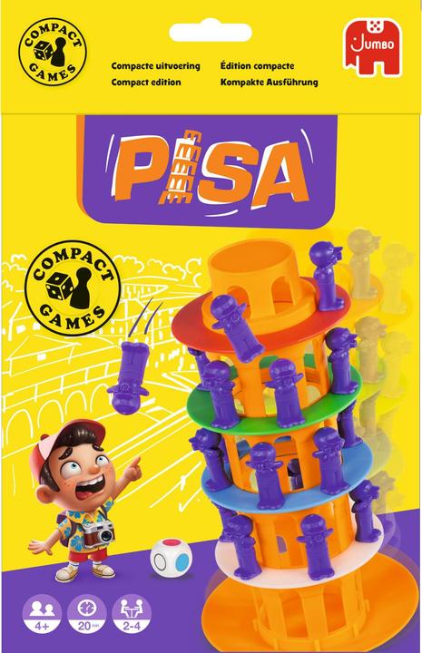 Actual product image Jumbo Tower of Pisa Travel Games (German, French, English)