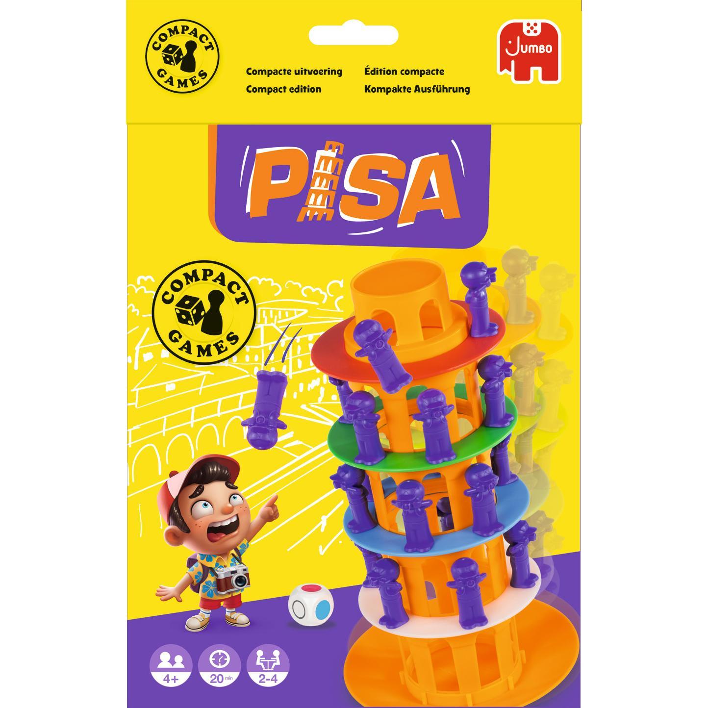 Jumbo Giochi di viaggio con la Torre di Pisa (Tedesco, Francese, Inglese)