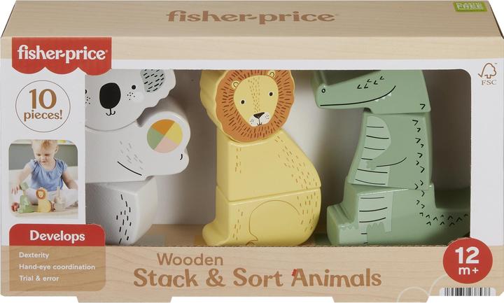 Produktbild Fisher-Price Stapel-Tierwelt aus Holz