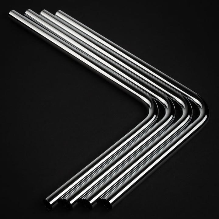 Immagine prodotto Bitspower Tubo rigido in ottone 16mm OD, 220x300mm, 90 gradi - Confezione da 4 (0.31 m, Metallo)