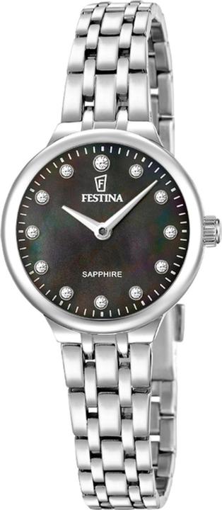 Actual product image Festina Mademoiselle Black Watch, Stainless Steel Bracelet, Women (Analogue wristwatch, 26 mm)