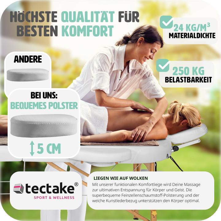 Actual product image tectake Massage table Sawsan
