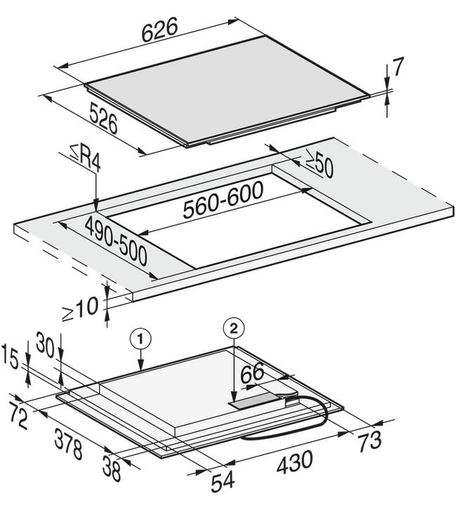 Produktbild Miele KM7466FR