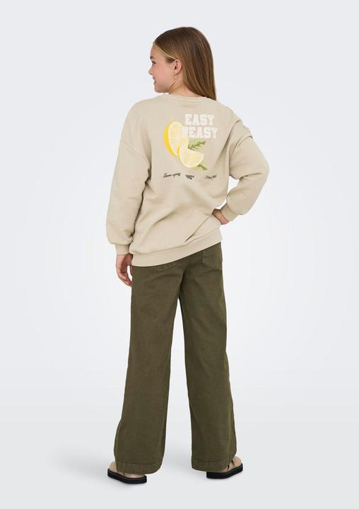 Produktbild Only Locker geschnitten Rundhals Junior Tief angesetzte Schulter Sweatshirt Sweatshirt (134, 140)