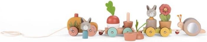 Produktbild Moulin Roty Grosser aktivitäten Zug zum ziehen, Trois petits lapins