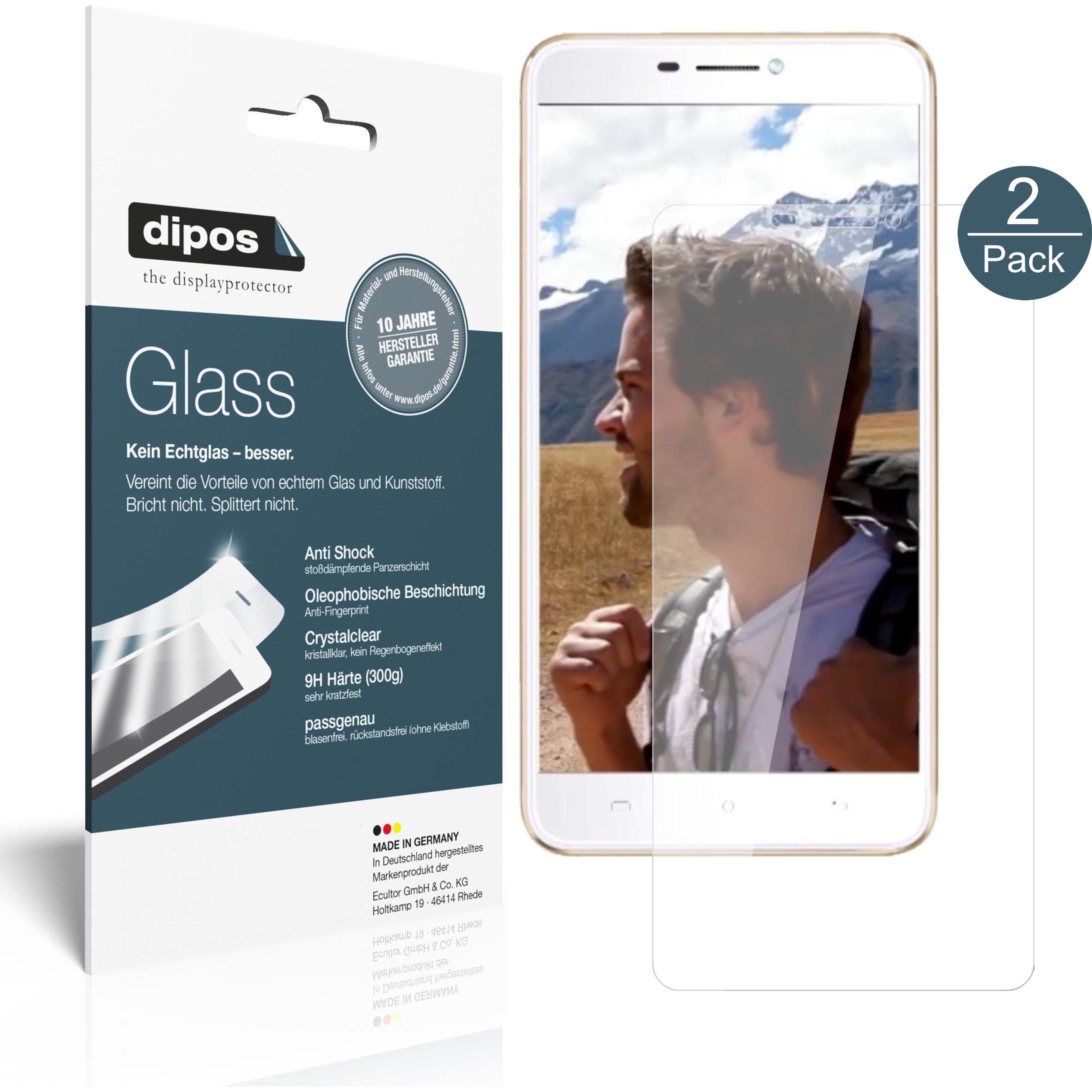 Thumbnail - Dipos Displayschutz Anti-Shock (2 Stück, Cubot Hafury Umax), Smartphone Schutzfolie, Transparent