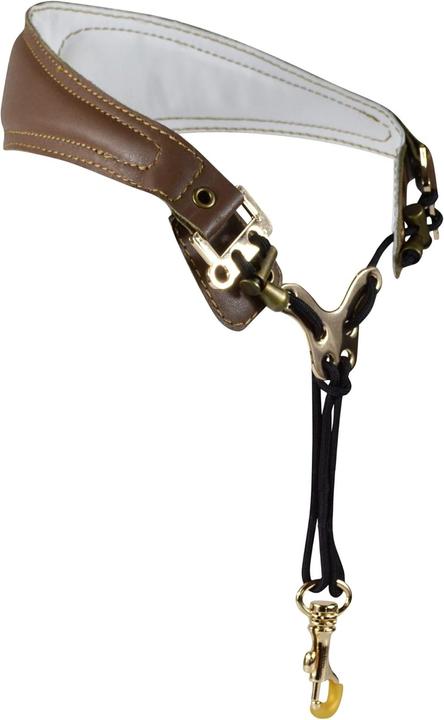 Produktbild Adorence Premium Saxophon Gurt mit Echtleder & Polster (Instrumentengurt)