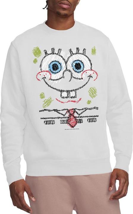 Immagine prodotto Spongebob Squarepants Felpa Sorriso a Scarabocchio Adulto Unisex (L)