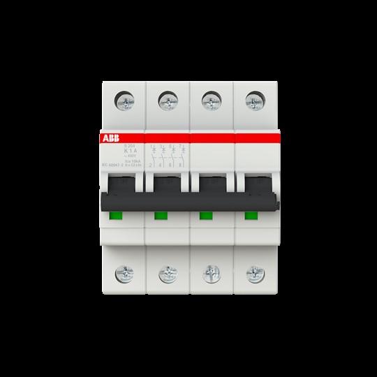 Produktbild ABB S204-K1 Sicherungsautomat K-Char., 6 kA, 2CDS254001R0217