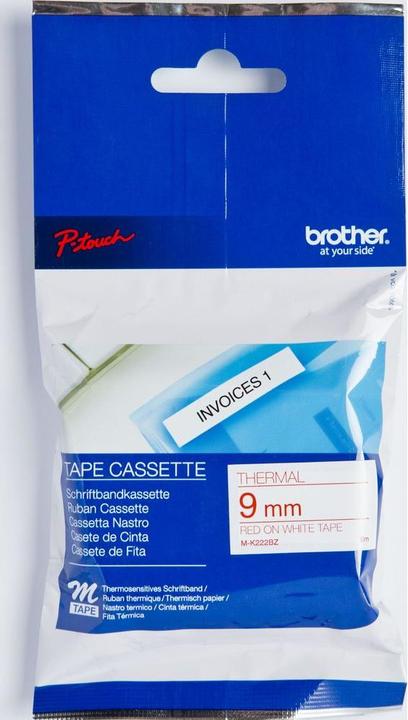 Immagine prodotto Brother M-K222bz (0.90 cm, Bianco, Rosso)