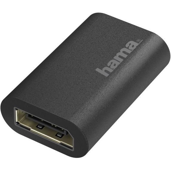 Thumbnail - Hama DisplayPort-Buchse-/Steckerwandler, Data + Video Adapter, Schwarz