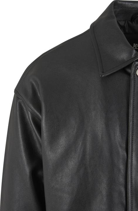 Actual product image Urban Classics Synthetic Leather Blouson black S (S)