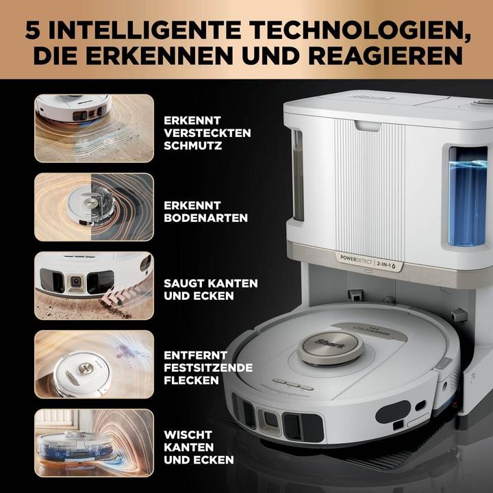 Actual product image Shark PowerDetect 2in1 Robot Vacuum and Mop NeverTouch Pro (Wiping pads (rotating))