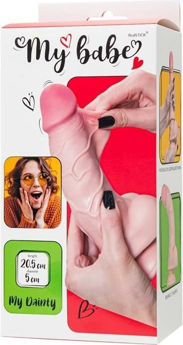 Actual product image Toyfa Dildo My babe von RealStick My Dainty, Fleisch, TPE, 20.5cm