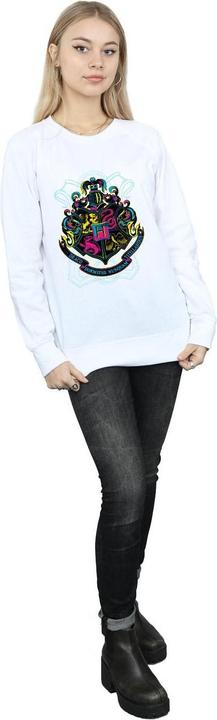 Actual product image Womens/Ladies Neon Hogwarts Crest Sweatshirt (L)