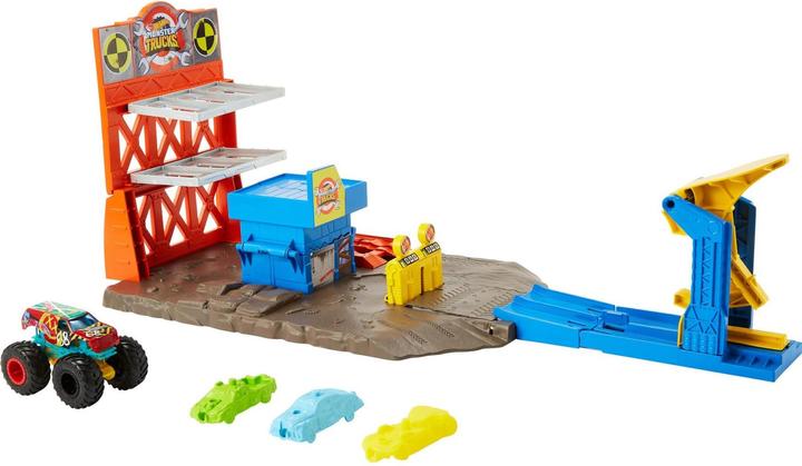 Hot Wheels Stazione di esplosione dei camion dei mostri