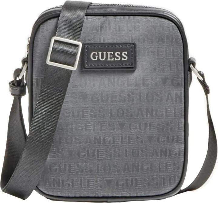 Guess Dan, Document Holder, Textile Crossbody Bag, Black, HMDLJCP0317, For