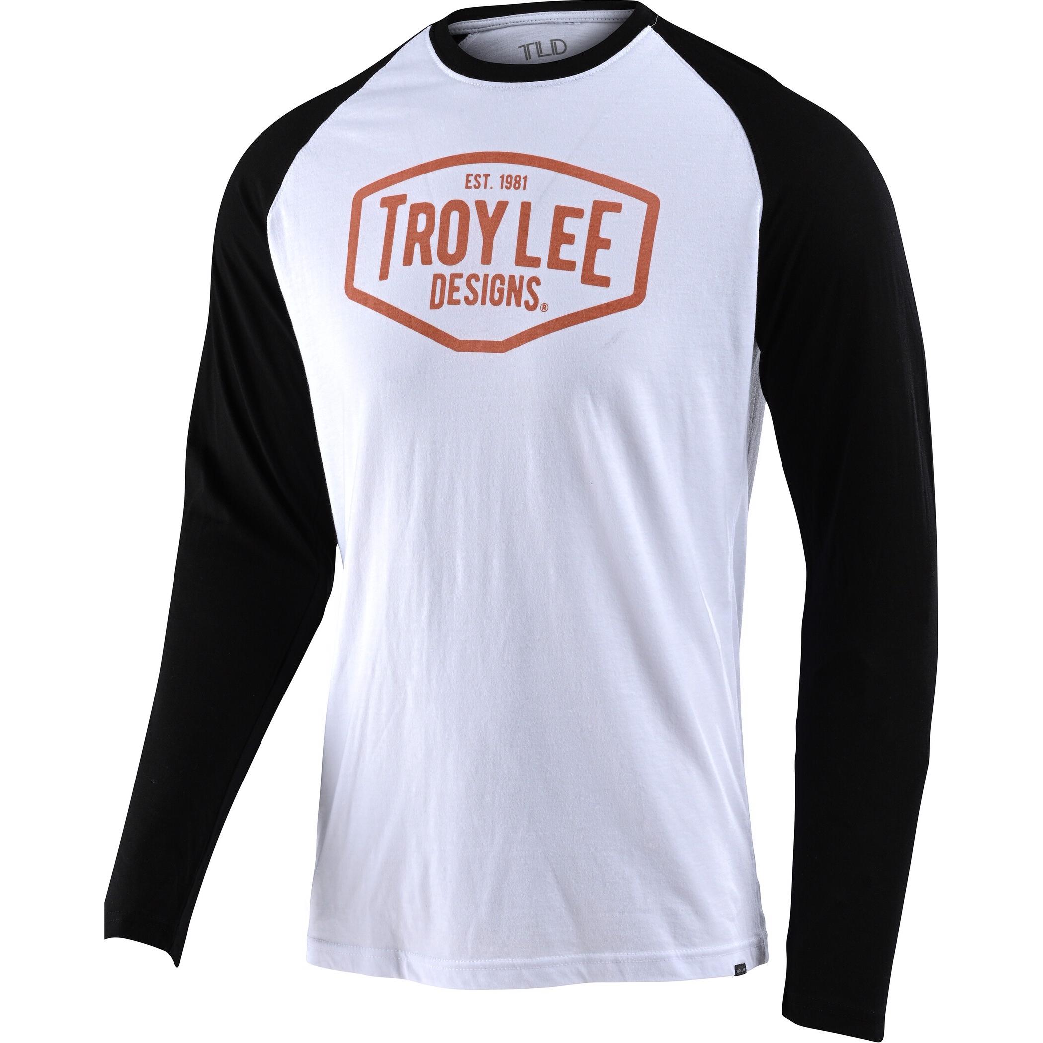 Troy Lee Designs, Unisex, Maglietta, Olio motore, Bianco, Nero, (S)