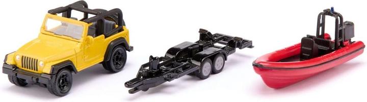 Produktbild Siku 1658 Jeep mit Boot