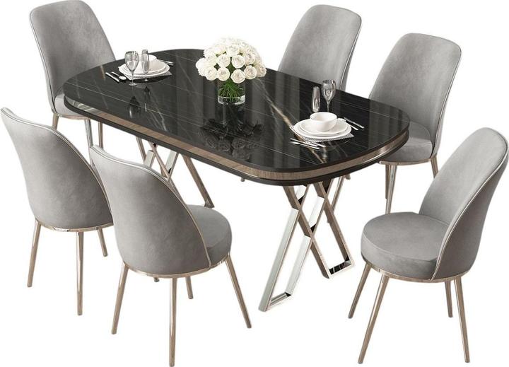 Gris Chrome, Marbre noir