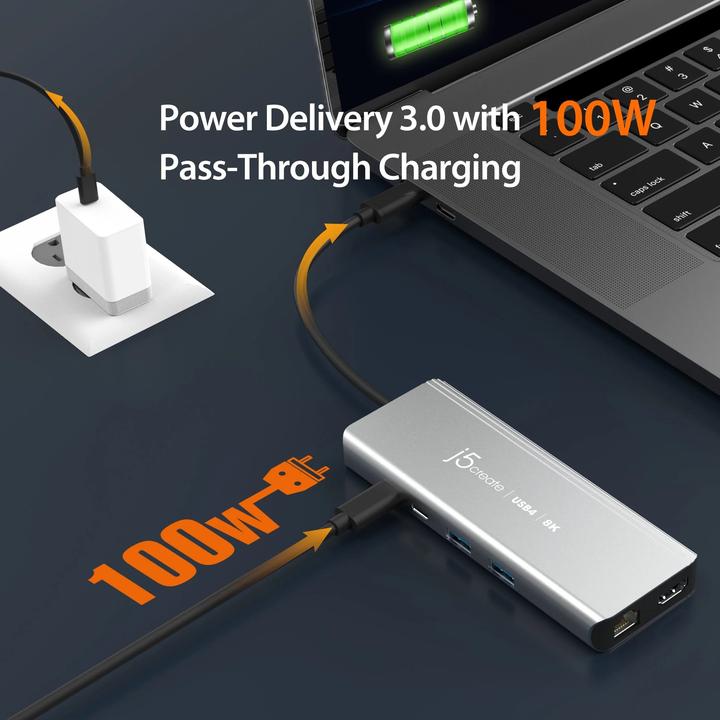 Produktbild j5Create JCD403 (USB-C, 6 Ports)