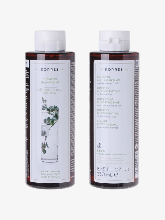 Actual product image Korres Aloe & Dittany (250 ml, Liquid shampoo)