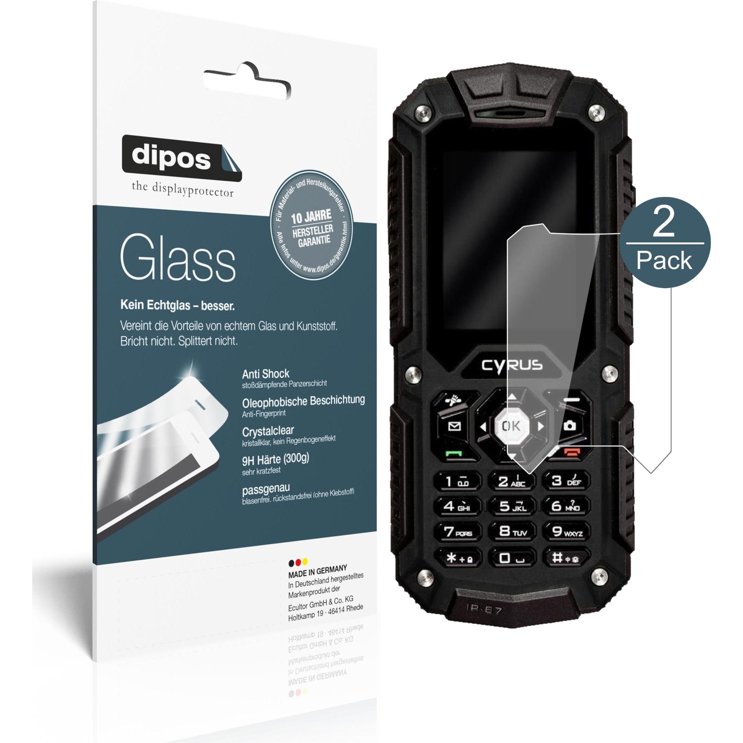 Dipos Displayschutz Anti-Shock (1 Stück, Cyrus CM6), Smartphone Schutzfolie, Transparent
