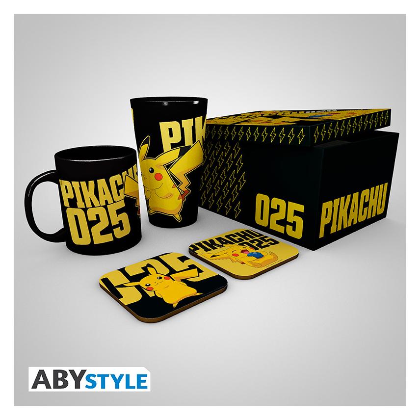 Abysse Pokemon Glass Set - Glow In The Dark - Xxl, Kopje, Veelkleurig