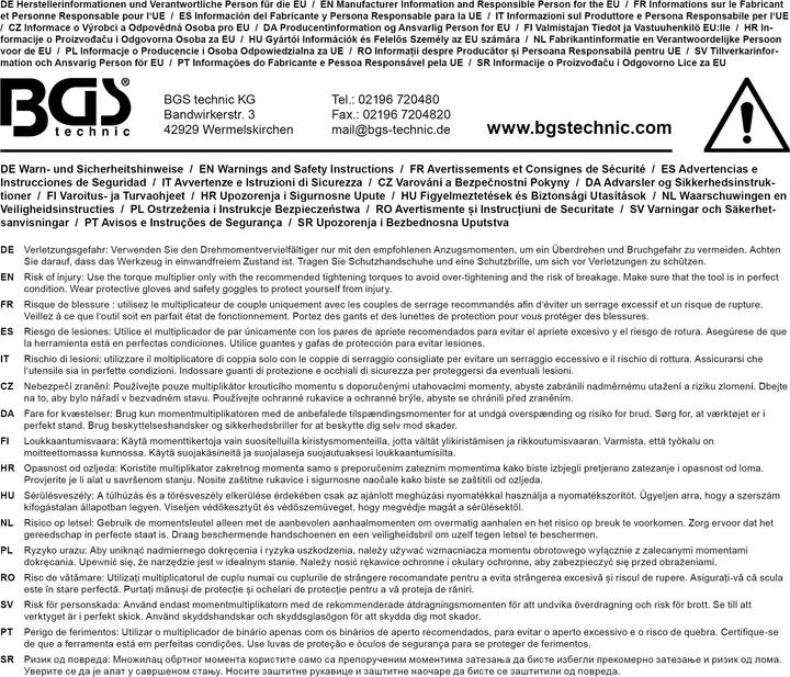 Produktbild BGS Drehmoment-Vervielfältiger (3200 Nm)