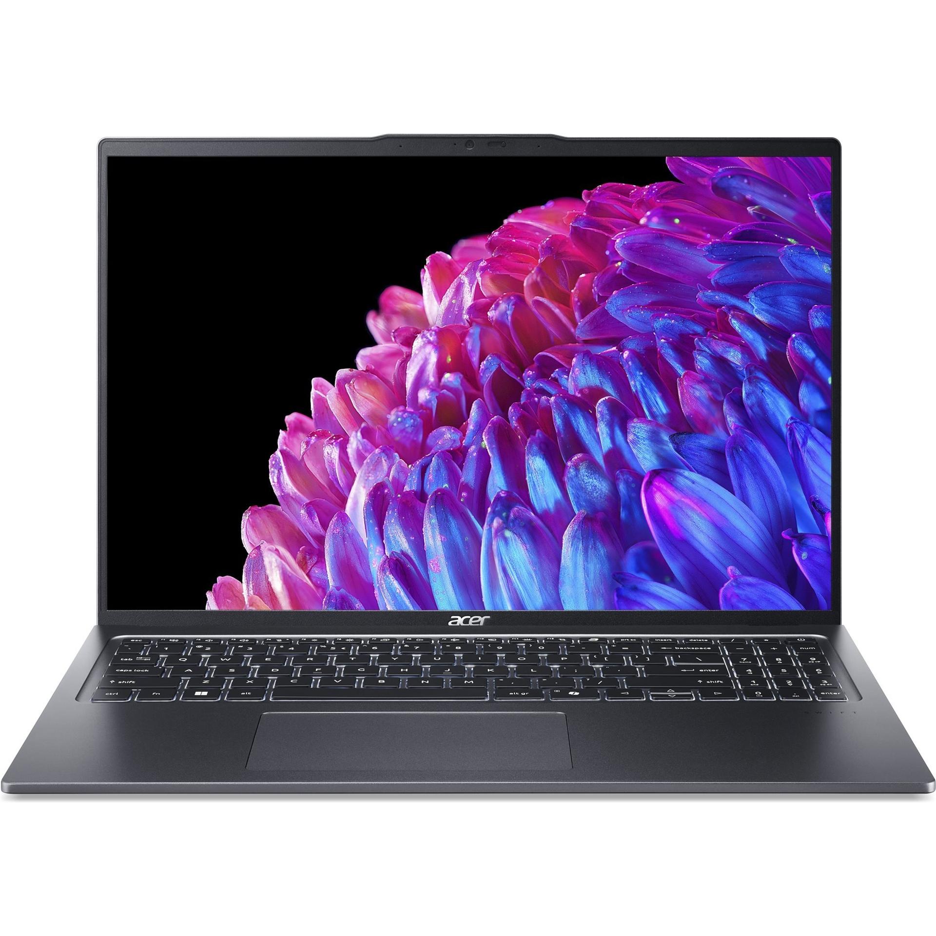 Acer Swift Go (SFG16-72-78PS) 16,0" 3.2K, OLED, 120Hz, Intel i7U-155H (11 TOPS), 16GB RAM, 1TB SSD (
