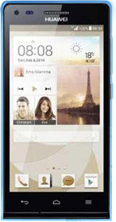 Produktbild König Design Handy Hülle Schutztasche für Huawei Ascend P7 mini Blau (Huawei Ascend P7 mini)