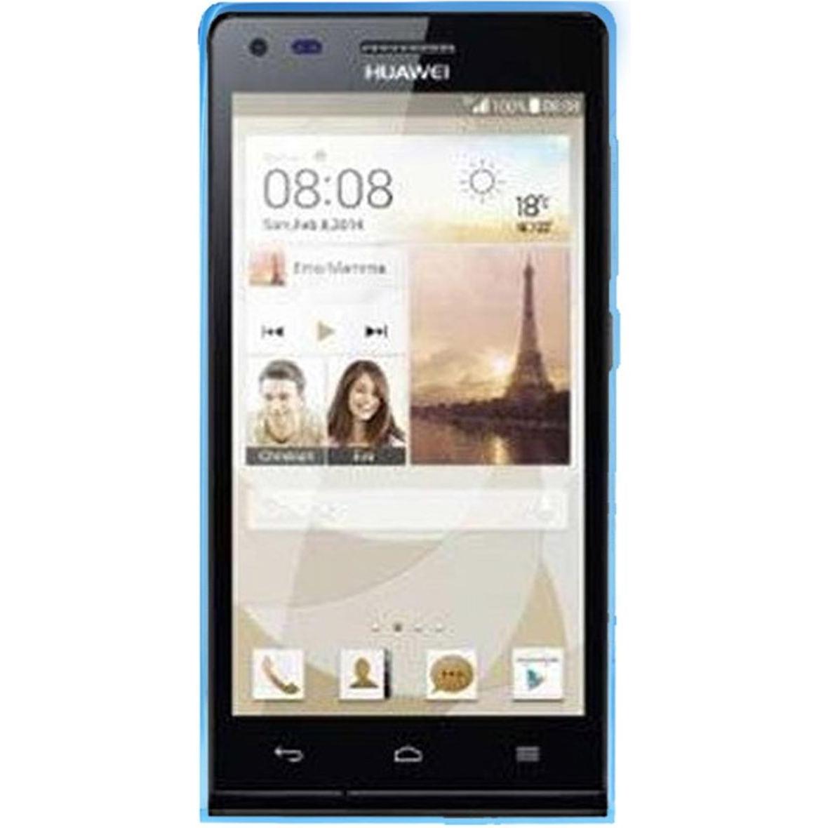 Thumbnail - König Design Handy Hülle Schutztasche für Huawei Ascend P7 mini Blau (Huawei Ascend P7 mini), Smartphone Hülle, Blau