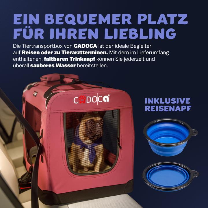 Produktbild Cadoca Hundetransportbox (Hund, Atmungsaktiv)