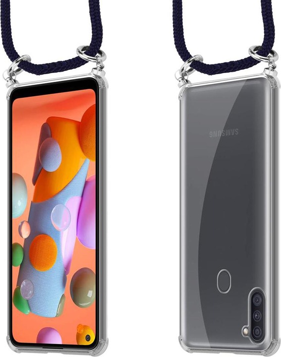 Produktbild Cadorabo TPU Handy Kette SILBER Cover