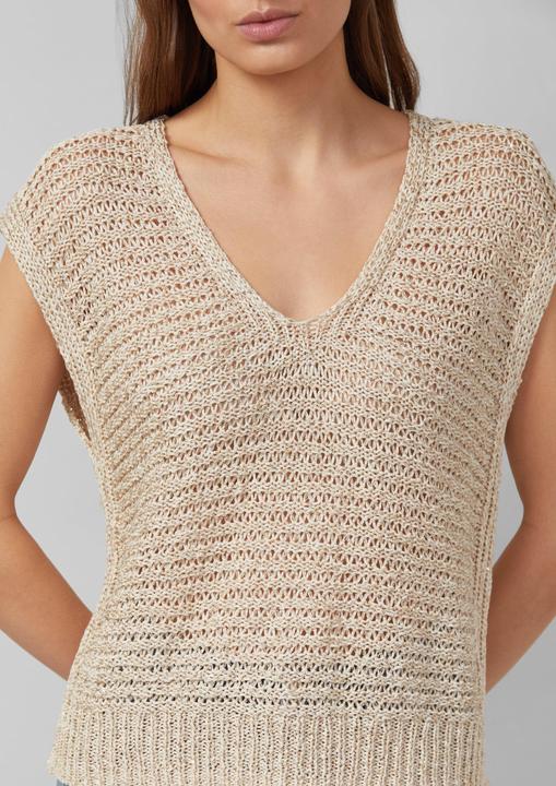 Produktbild s.Oliver Luftiger Strickpullover im Relaxed Fit mit V-Ausschnitt (36)