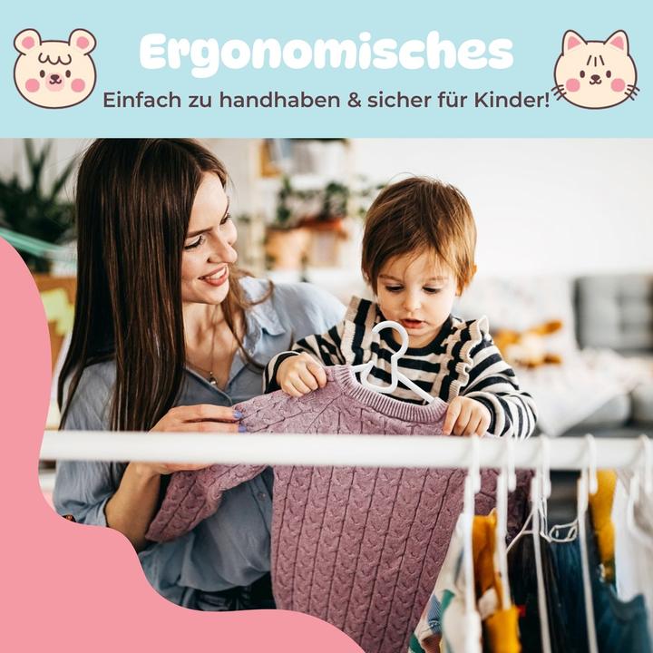 Productafbeelding DecoBella Kleiderbügel für Baby & Kinder (6 x)
