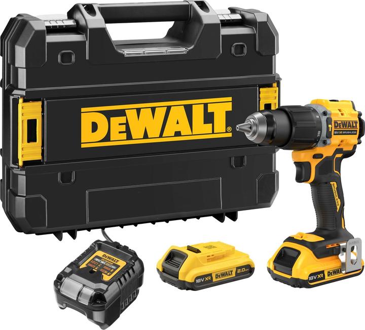 Actual product image DeWalt 18V Akku-Schlagbohrschrauber (bürstenlos), inkl. 2 x Akkus (18 Volt 2 Ah)