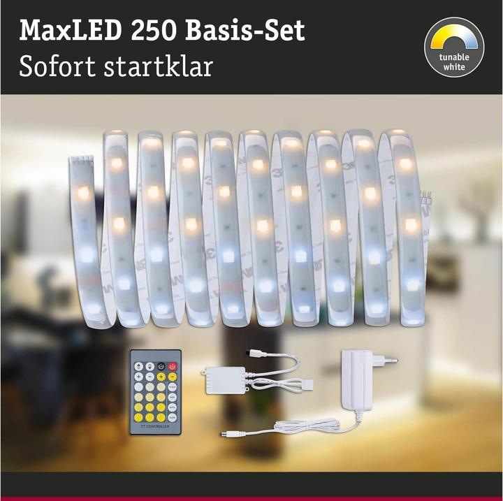 Produktbild Paulmann MaxLED 250 Stripe Set (Kaltweiss, Neutralweiss, Warmweiss, 300 cm, Indoor)