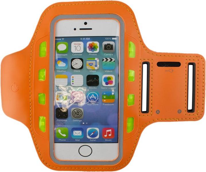 Actual product image JTI LED sports wristband for smartphone - orange