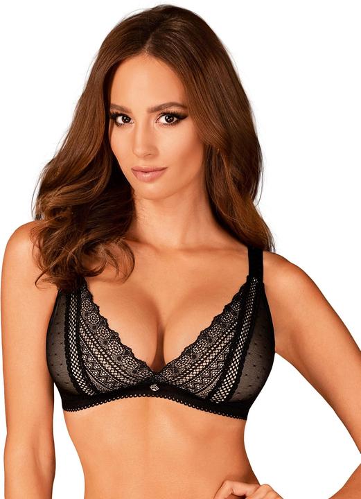 Obsessive Estiqua Bra - Black (Einzelpack, M, L)