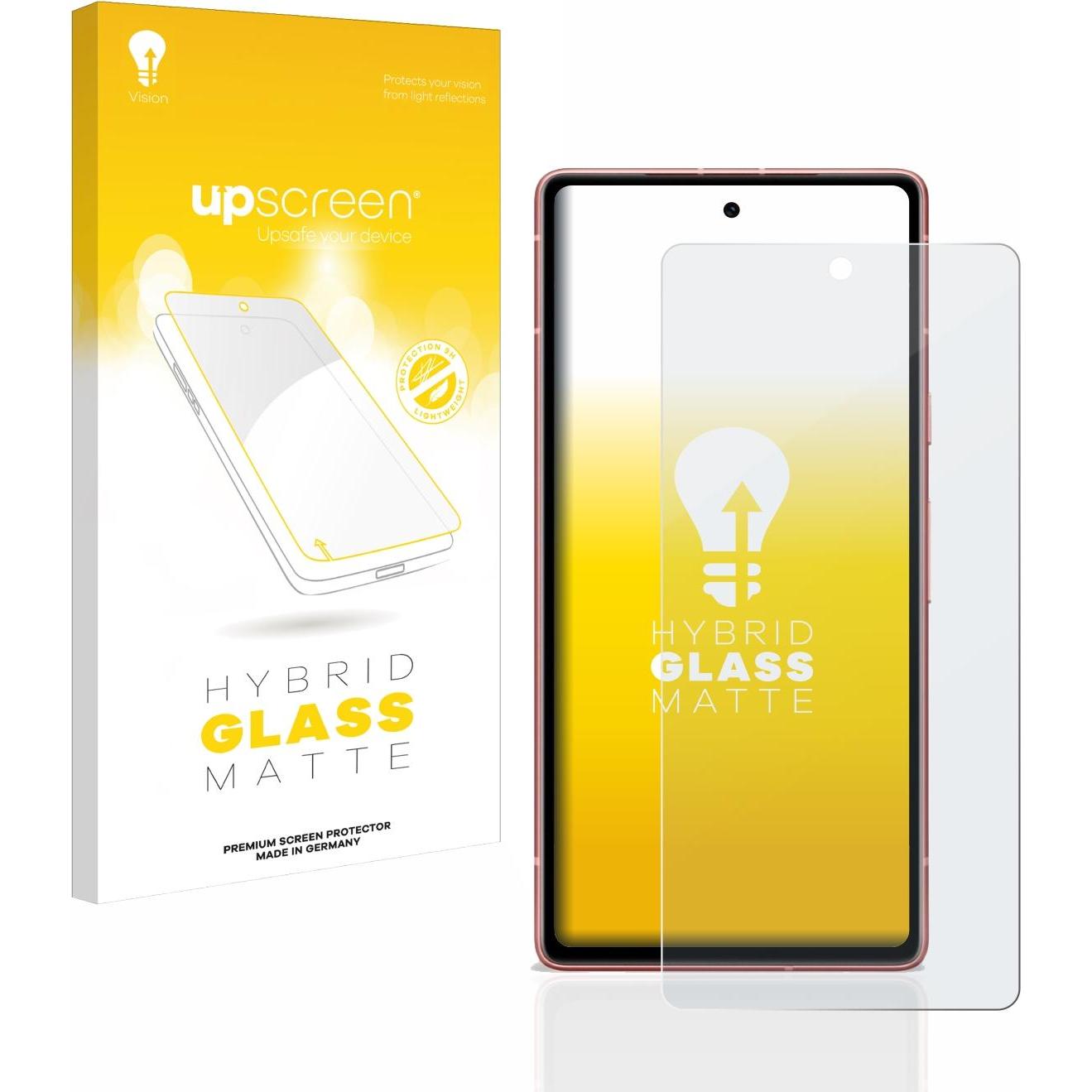 upscreen Reflection Shield Panzerglasfolie Matt (1 Stück, Google Pixel 7a), Smartphone Schutzfolie, Grau