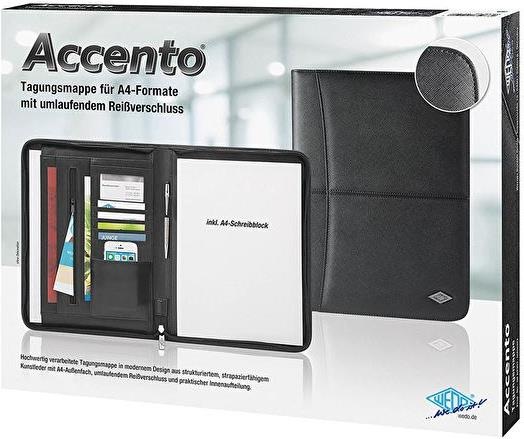 Produktbild Wedo Accento Tagungsmappe schwarz A4 (A4, 1 x)