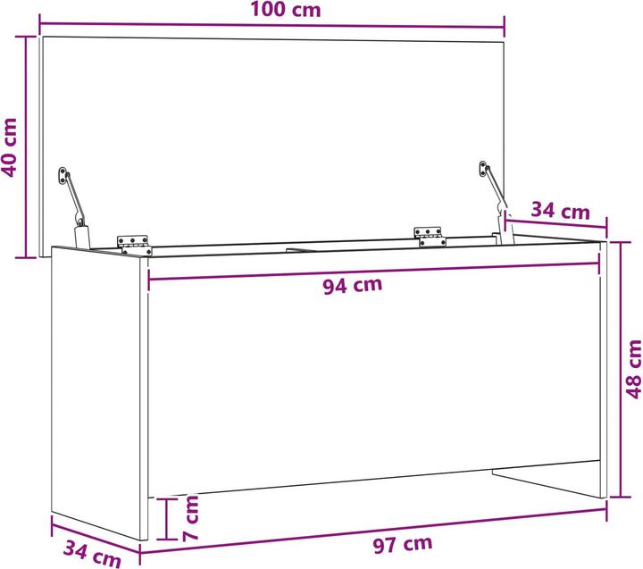 Produktbild vidaXL Aufbewahrungstruhe (1x)