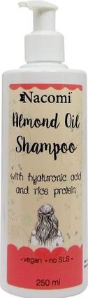 Nacomi Shampoo all'olio di mandorle Shampoo per capelli alle mandorle dolci 250Ml di olio (250 ml, Shampoo liquido)