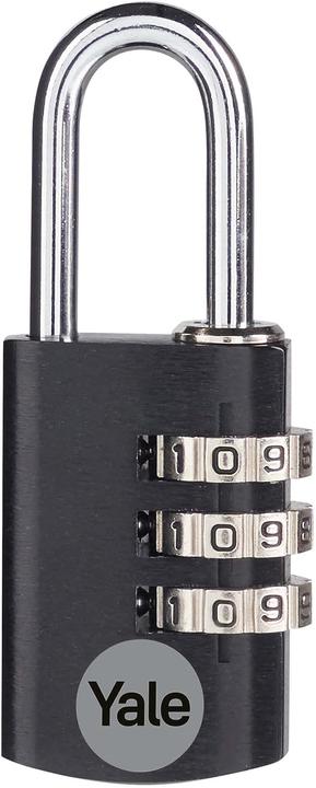 Actual product image Yale YE3CB/20/121/1/BK Padlock 20 mm Black Combination lock