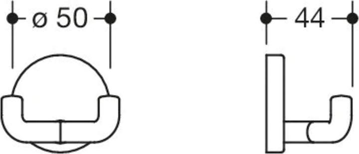 Actual product image Hewi Coat hook 477