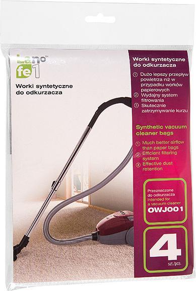 Actual product image Lafe 46554 Synthetic Vacuum Cleaner Bags 4 pcs for OWJ001 (4x)
