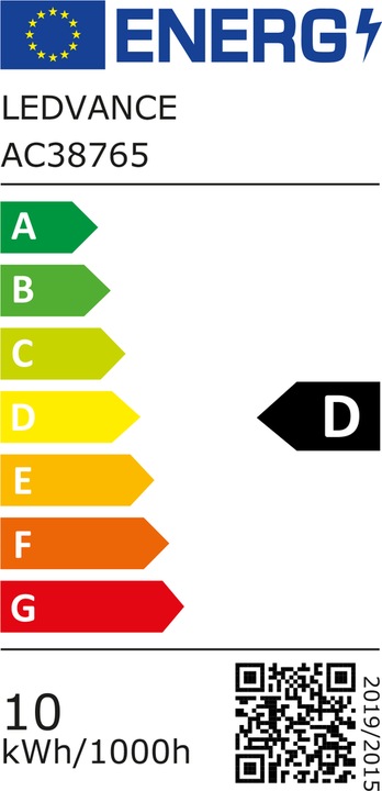 Energie-Label Osram Led Tube (G5, 10 W, 1500 lm, 1 x, D)